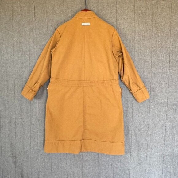 Everlane Canvas 100% Organic Cotton Unlined Parka Utility Jacket; Cappuccino - Picture 13 of 17